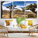 Joshua Tree Desert Wall Art Canvas Print – Framed