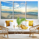 Minimalist Seaside Wall Art Canvas Print – Morning Glow