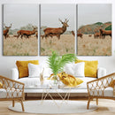 Rustic Deer Wall Art Canvas Print – Autumn Forest Woodland