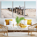 Desert Mailboxes Canvas Print – Framed Minimal Western by MyGreatCanvas | Canvas Wall Art Prints | Photo Prints & Wall Decor
