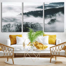 Foggy Forest Landscape Wall Art Canvas Print – Misty by MyGreatCanvas | Canvas Wall Art Prints | Photo Prints & Wall Decor