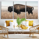 American Bison Wall Art Canvas Print – Majestic Buffalo
