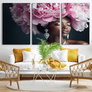 Black Beauty Petal Crown Wall Art Canvas Print – Floral by MyGreatCanvas | Canvas Wall Art Prints | Photo Prints & Wall Decor