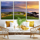 Pebble Beach Golf Wall Art Canvas Print – Iconic Coastal by MyGreatCanvas | Canvas Wall Art Prints | Photo Prints & Wall Decor