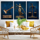 Lady Justice Wall Art Canvas Print – Elegant Gold Legal by MyGreatCanvas | Canvas Wall Art Prints | Photo Prints & Wall Decor