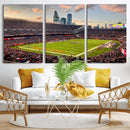 Chicago Bears Soldiers Field Wall Art Canvas Print – Framed