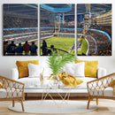 Chicago Dome Stadium Wall Art Canvas Print – Framed Modern