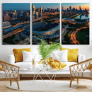 Chicago Bears Soldiers Field Wall Art Canvas Print – Framed