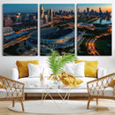 Chicago Bears Soldiers Field Wall Art Canvas Print – Framed