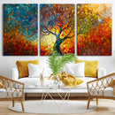 Yggdrasil Tree of Life Mosaic Stained Glass Wall Art, Tree