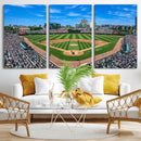 Wrigley Field Baseball Stadium Canvas Wall Art – Packed