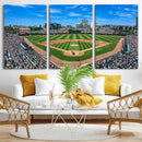 Wrigley Field Baseball Stadium Canvas Wall Art – Packed by MyGreatCanvas | Canvas Wall Art Prints | Photo Prints & Wall Decor