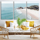 Aerial Beach Wall Art Canvas Print, Coastal Ocean Waves and by MyGreatCanvas | Canvas Wall Art Prints | Photo Prints & Wall Decor