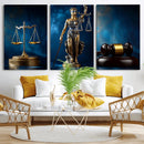 Justice Scales Statue Wall Art, Lady Justice Canvas Print, by MyGreatCanvas | Canvas Wall Art Prints | Photo Prints & Wall Decor