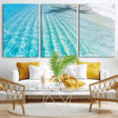 Crystal Clear Ocean Water Sunlit Reflections Palm Shadow Sandy Beach Tropical Wall Art for Home, Office Decor by MyGreatCanvas | Canvas Wall Art Prints | Photo Prints & Wall Decor