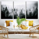 Foggy Forest Wall Art Canvas Print – Mountain Woodland by MyGreatCanvas | Canvas Wall Art Prints | Photo Prints & Wall Decor