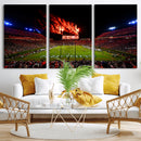 Jordan-Hare Football Stadium Wall Art Canvas Print, Football