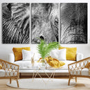 Wild Old Elephant Wall Art Canvas Print