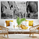 Wild Elephant Wall Art Canvas Print by MyGreatCanvas | Canvas Wall Art Prints | Photo Prints & Wall Decor