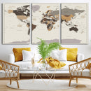 World Map Wall Art Print