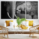 Elephant Family Wall Art Canvas, Framed Elephant Family by MyGreatCanvas | Canvas Wall Art Prints | Photo Prints & Wall Decor