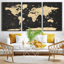 World Map Canvas Print – Detailed Map of the World Wall Art by MyGreatCanvas | Canvas Wall Art Prints | Photo Prints & Wall Decor