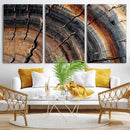 Abstract Tree Ring Wall Art Print – Natural Rustic Wood by MyGreatCanvas | Canvas Wall Art Prints | Photo Prints & Wall Decor