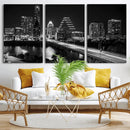 Austin Skyline Wall Art Canvas Print, Austin Downtown Night by MyGreatCanvas | Canvas Wall Art Prints | Photo Prints & Wall Decor