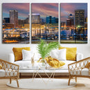 Baltimore Skyline Wall Art Canvas Print, Baltimore Downtown by MyGreatCanvas | Canvas Wall Art Prints | Photo Prints & Wall Decor