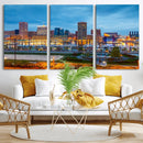 Baltimore Skyline Wall Art Canvas Print, Baltimore Downtown by MyGreatCanvas | Canvas Wall Art Prints | Photo Prints & Wall Decor