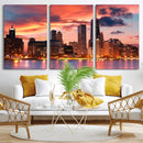 Chicago Wall Art Canvas Print - Chicago City Downtown Night by MyGreatCanvas | Canvas Wall Art Prints | Photo Prints & Wall Decor