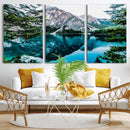 Alpine Mountain Lake Wall Art Canvas Print – Turquoise by MyGreatCanvas | Canvas Wall Art Prints | Photo Prints & Wall Decor