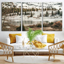 Snowy Mountain Landscape Wall Art Canvas Print, Alpine Pine by MyGreatCanvas | Canvas Wall Art Prints | Photo Prints & Wall Decor