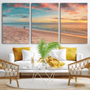 Beach Walk Wall Art Canvas Print – Soft Coastal Photography by MyGreatCanvas | Canvas Wall Art Prints | Photo Prints & Wall Decor