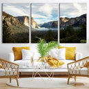Yosemite Valley Mountain Wall Art Canvas Print, Granite by MyGreatCanvas | Canvas Wall Art Prints | Photo Prints & Wall Decor