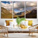 Yosemite Valley River Landscape Wall Art Canvas Print, by MyGreatCanvas | Canvas Wall Art Prints | Photo Prints & Wall Decor