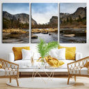 Yosemite Valley Mountain Landscape Wall Art Canvas Print, by MyGreatCanvas | Canvas Wall Art Prints | Photo Prints & Wall Decor