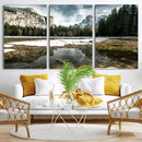 Yosemite Valley Mountain Wall Art Canvas Print, Granite by MyGreatCanvas | Canvas Wall Art Prints | Photo Prints & Wall Decor