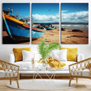 Fishing Boats Wall Art Canvas Print, Coastal Boat Beach by MyGreatCanvas | Canvas Wall Art Prints | Photo Prints & Wall Decor