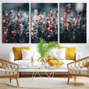 Winter Heather Wall Art Canvas Print, Frosted Floral Nature by MyGreatCanvas | Canvas Wall Art Prints | Photo Prints & Wall Decor