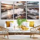 Rocky Coast Ocean Sunset Wall Art Canvas Print, Dramatic by MyGreatCanvas | Canvas Wall Art Prints | Photo Prints & Wall Decor