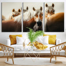 Wild Horse Herd Wall Art Canvas Print, Natural Horse by MyGreatCanvas | Canvas Wall Art Prints | Photo Prints & Wall Decor