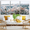 Frosted Fern Wall Art Canvas Print, Soft Winter Botanical by MyGreatCanvas | Canvas Wall Art Prints | Photo Prints & Wall Decor
