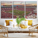 Donald W. Reynolds Razorback Stadium Wall Art Canvas Print –