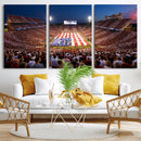 Oklahoma Memorial Stadium Wall Art Canvas Print – Oklahoma