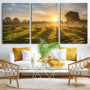 Sheep Wall Art Canvas Print – Rural Farm Animal Artwork by MyGreatCanvas | Canvas Wall Art Prints | Photo Prints & Wall Decor