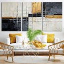 Gold Abstract Wall Art Canvas Print, Modern Luxury Geometric by MyGreatCanvas | Canvas Wall Art Prints | Photo Prints & Wall Decor