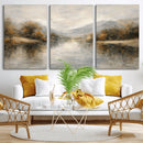 Abstract Landscape Wall Art Canvas Print, Modern Lake by MyGreatCanvas | Canvas Wall Art Prints | Photo Prints & Wall Decor