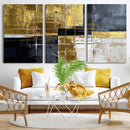 Gold Navy Abstract Wall Art Canvas Print, Modern Luxury by MyGreatCanvas | Canvas Wall Art Prints | Photo Prints & Wall Decor