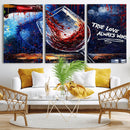 Red Wine Splash Abstract Wall Art Canvas Print, Modern Wine by MyGreatCanvas | Canvas Wall Art Prints | Photo Prints & Wall Decor